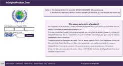 Desktop Screenshot of isoriginalproduct.com
